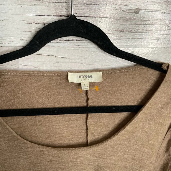 Umgee  brown dress swing long sleeve size small mini - Picture 7 of 9